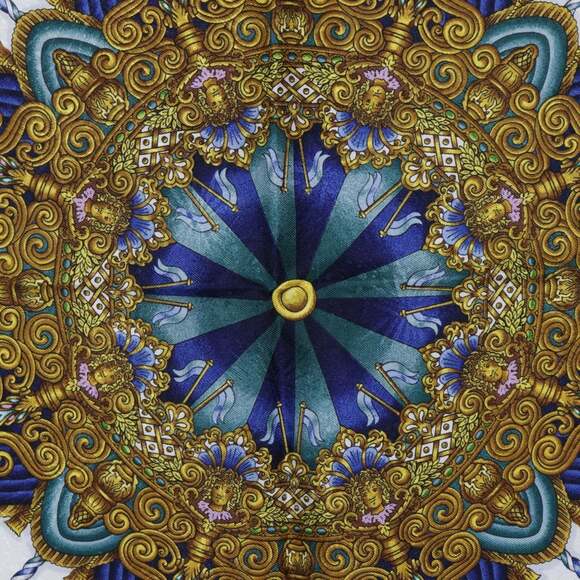 HERMES Authentic Green Silk Scarf - Picture 6 of 9